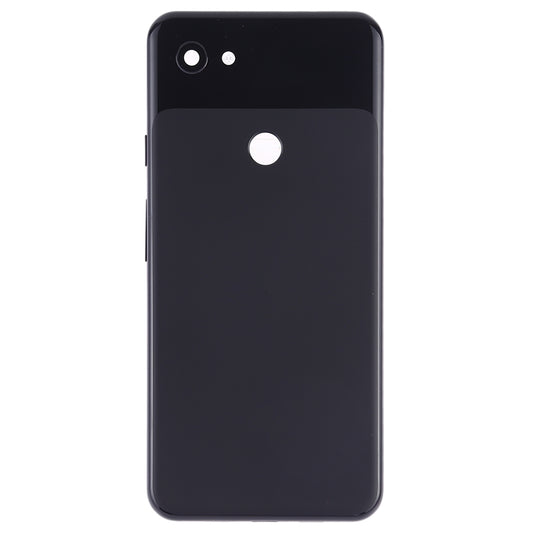 Battery Back Cover with Camera Lens Frame & Side Keys for Google Pixel 3a XL(Black)