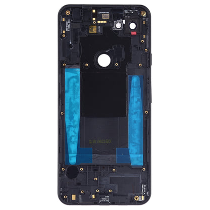 Battery Back Cover with Camera Lens Frame & Side Keys for Google Pixel 3a XL(Black)