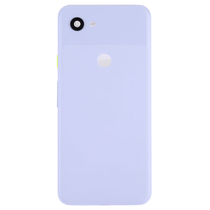 Battery Back Cover with Camera Lens Frame & Side Keys for Google Pixel 3a(Light Purple)