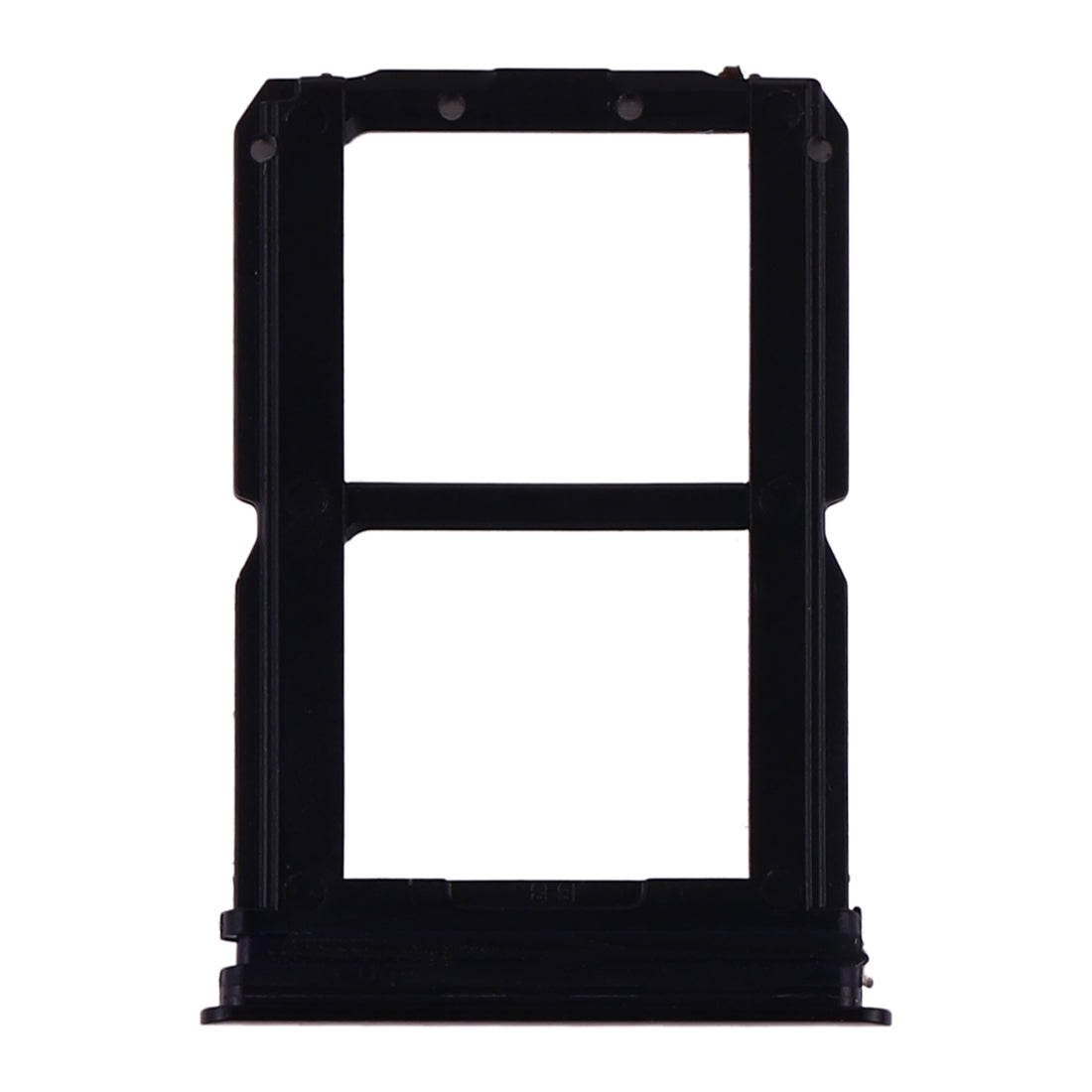 For OnePlus 6T SIM Card Tray + SIM Card Tray (Black)