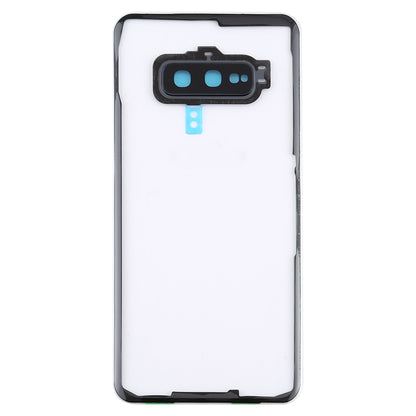 For Samsung Galaxy S10e / G970F/DS G970U G970W SM-G9700 Transparent Battery Back Cover with Camera Lens Frame (Transparent)