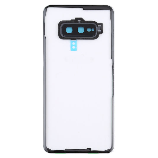For Samsung Galaxy S10e / G970F/DS G970U G970W SM-G9700 Transparent Battery Back Cover with Camera Lens Frame (Transparent)
