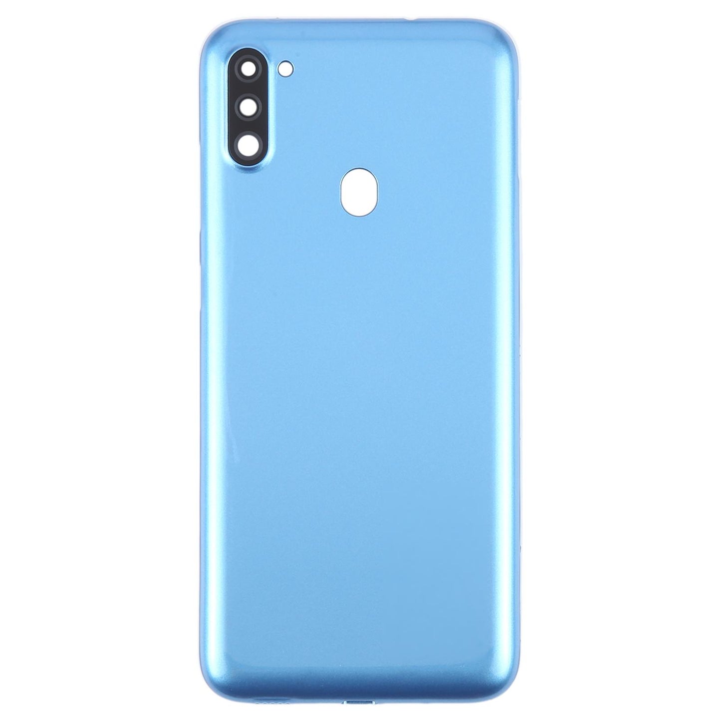 For Samsung Galaxy A11 SM-A115F Battery Back Cover with Camera Lens Frame(Blue)