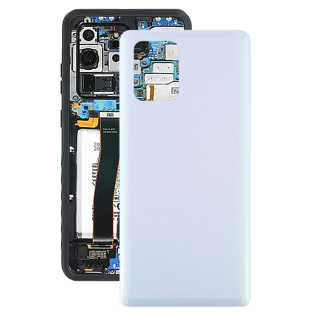For Samsung Galaxy S10 Lite Battery Back Cover (White)