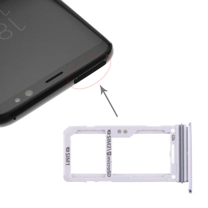 For Galaxy S8 / S8+ 2 SIM Card Tray / Micro SD Card Tray (Grey)