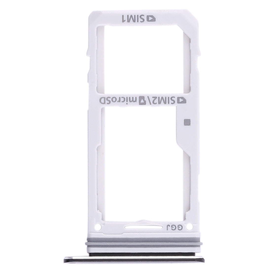 For Galaxy Note 8 2 SIM Card Tray / Micro SD Card Tray (Black)