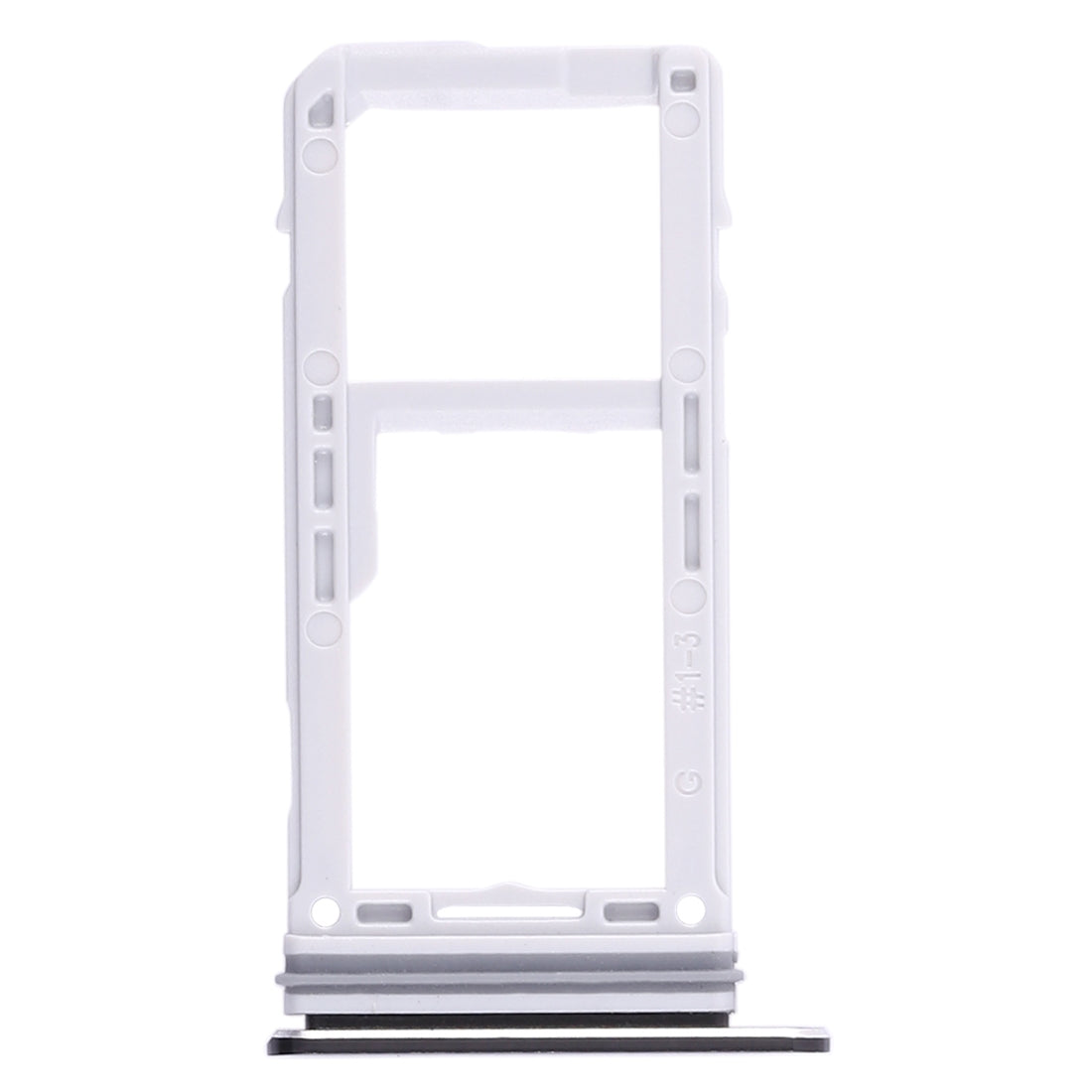 For Galaxy Note 8 2 SIM Card Tray / Micro SD Card Tray (Black)