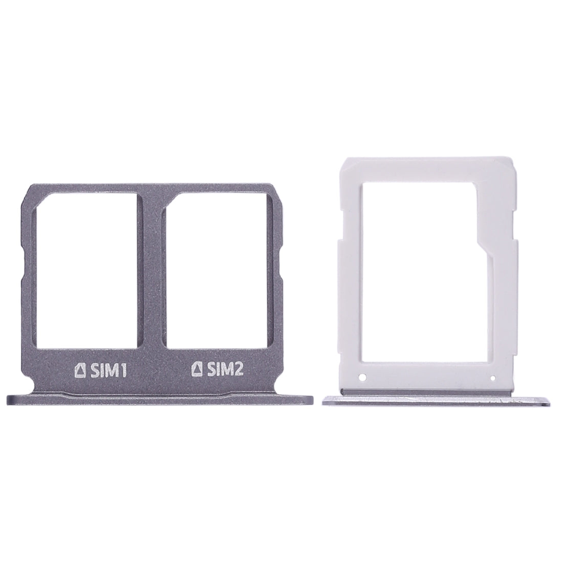 For Galaxy A9100 / A9 (2016) 2 SIM Card Tray + Micro SD Card Tray (Black)