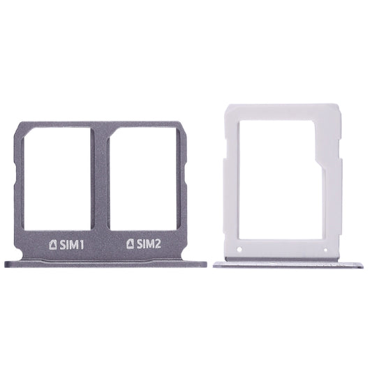 For Galaxy A9100 / A9 (2016) 2 SIM Card Tray + Micro SD Card Tray (Black)