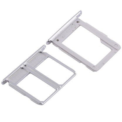 For Galaxy A9100 / A9 (2016) 2 SIM Card Tray + Micro SD Card Tray (White)