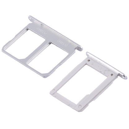 For Galaxy A9100 / A9 (2016) 2 SIM Card Tray + Micro SD Card Tray (White)