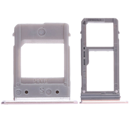 For Galaxy A520 / A720 2 SIM Card Tray + Micro SD Card Tray (Pink)