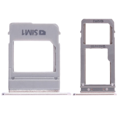 For Galaxy A520 / A720 2 SIM Card Tray + Micro SD Card Tray (Gold)