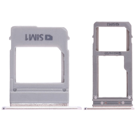 For Galaxy A520 / A720 2 SIM Card Tray + Micro SD Card Tray (Gold)