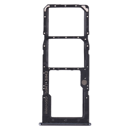 For Samsung Galaxy A30s SIM Card Tray + SIM Card Tray + Micro SD Card Tray (Black)