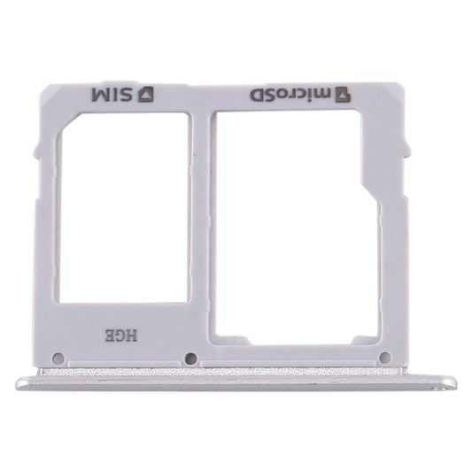 For Samsung Galaxy Tab S5e SM-T725 SIM Card Tray + Micro SD Card Tray (Silver)