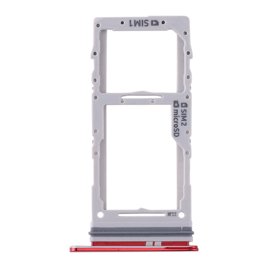 For Samsung Galaxy S20+ / Galaxy S20 Ultra SIM Card Tray + SIM Card Tray / Micro SD Card Tray (Red)