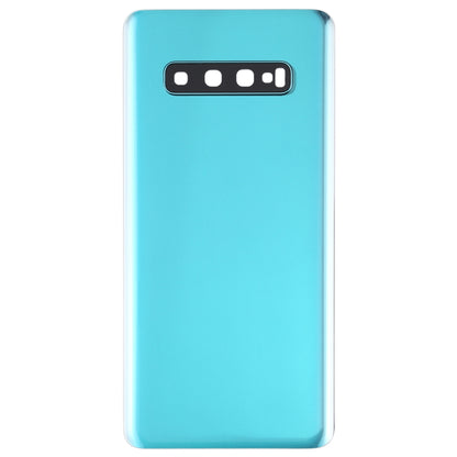 For Galaxy S10+ Battery Back Cover with Camera Lens Frame (Green)