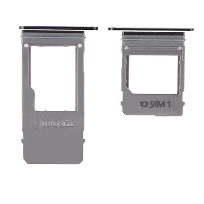 For Galaxy A5 (2017) / A520 & A7 (2017) / A720 SIM Card Tray + Micro SD Card Tray, Single Card (Black)