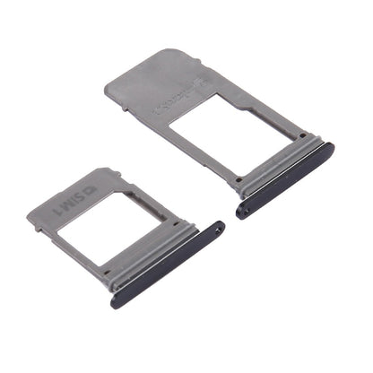 For Galaxy A5 (2017) / A520 & A7 (2017) / A720 SIM Card Tray + Micro SD Card Tray, Single Card (Black)