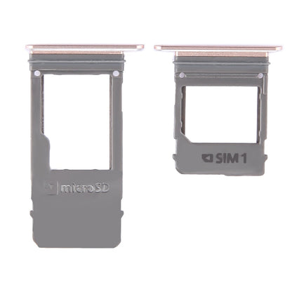 For Galaxy A5 (2017) / A520 & A7 (2017) / A720 SIM Card Tray + Micro SD Card Tray, Single Card (Pink)