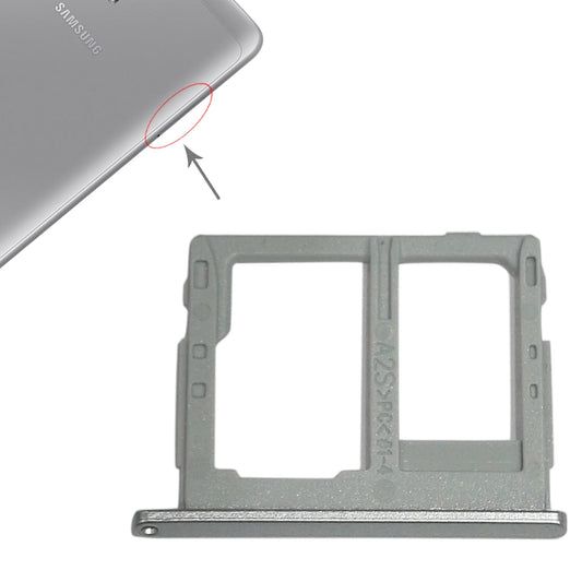 For Galaxy Tab A 8.0 / T380 / T385 SIM Card Tray +  Micro SD Card Tray (Grey)