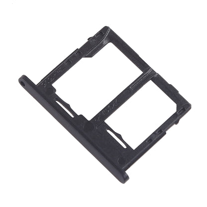 For Galaxy Tab A 10.5 inch T595 4G SIM Card Tray + Micro SD Card Tray (Black)