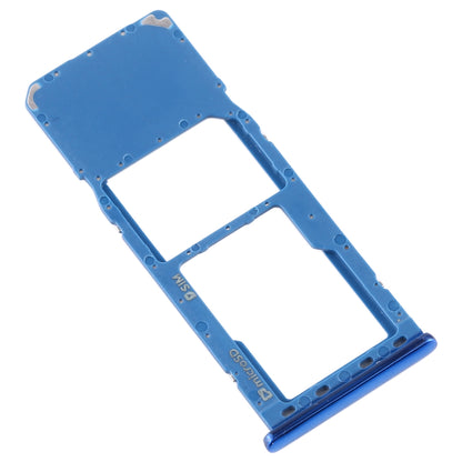 For Galaxy A7 (2018) / A750F SIM Card Tray + Micro SD Card Tray (Blue)