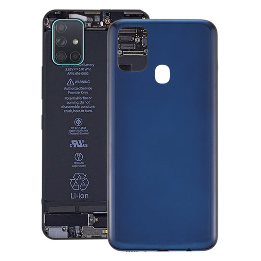 For Samsung Galaxy M31 / Galaxy M31 Prime Battery Back Cover (Blue)