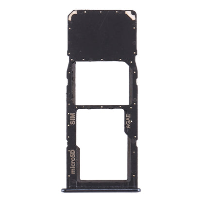 For Samsung Galaxy A71 / A715 SIM Card Tray + Micro SD Card Tray (Black)