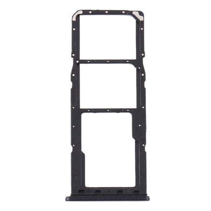 For Samsung Galaxy A21s SIM Card Tray + SIM Card Tray + Micro SD Card Tray (Black)