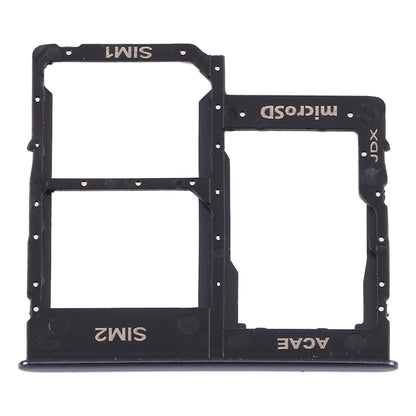 For Samsung Galaxy A315 / A31 SIM Card Tray + SIM Card Tray + Micro SD Card Tray (Black)