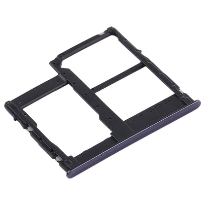 For Samsung Galaxy A315 / A31 SIM Card Tray + SIM Card Tray + Micro SD Card Tray (Black)