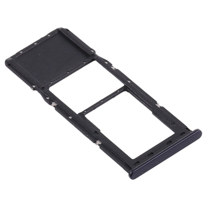 For Samsung Galaxy A21s SIM Card Tray + Micro SD Card Tray (Black)