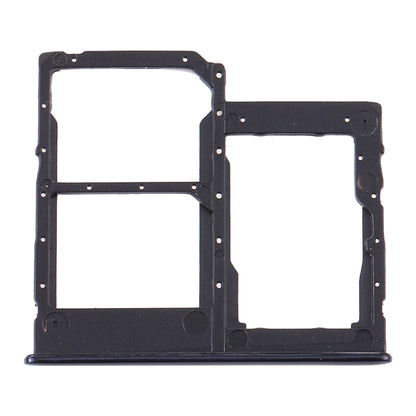 For Samsung Galaxy A41 / A415 SIM Card Tray + SIM Card Tray + Micro SD Card Tray (Black)