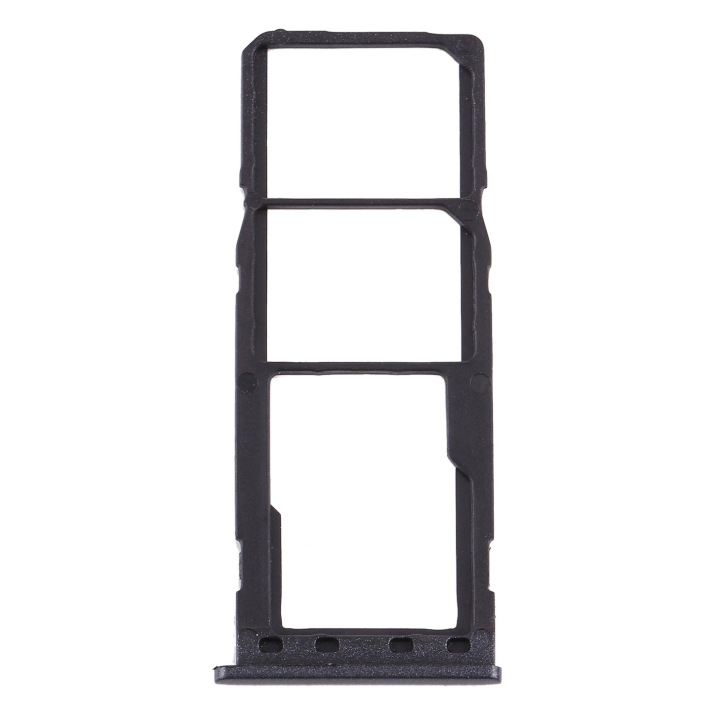 For Samsung Galaxy M10 SM-M105 SIM Card Tray + SIM Card Tray + Micro SD Card Tray (Black)
