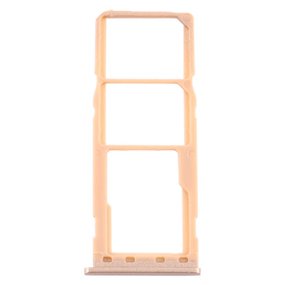 For Samsung Galaxy M10 SM-M105 SIM Card Tray + SIM Card Tray + Micro SD Card Tray (Gold)