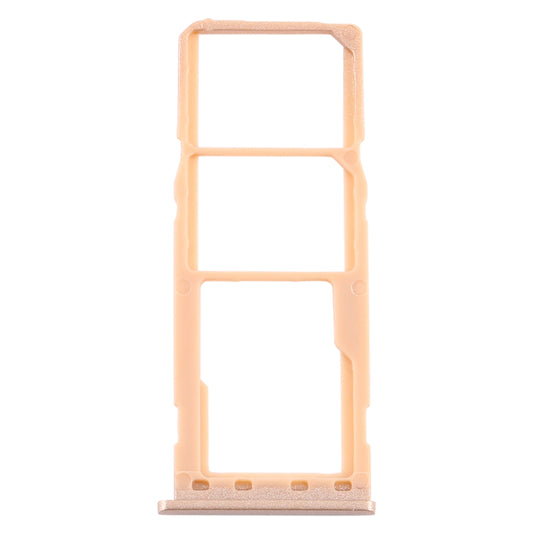 For Samsung Galaxy M10 SM-M105 SIM Card Tray + SIM Card Tray + Micro SD Card Tray (Gold)
