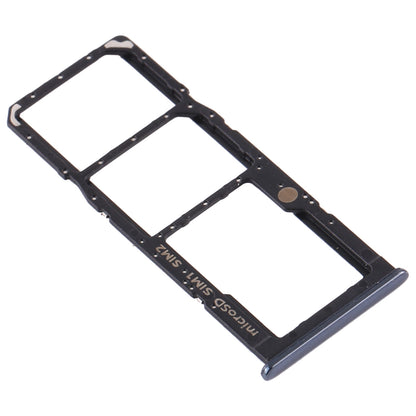 For Samsung Galaxy A50s SM-A507 SIM Card Tray + SIM Card Tray + Micro SD Card Tray (Black)
