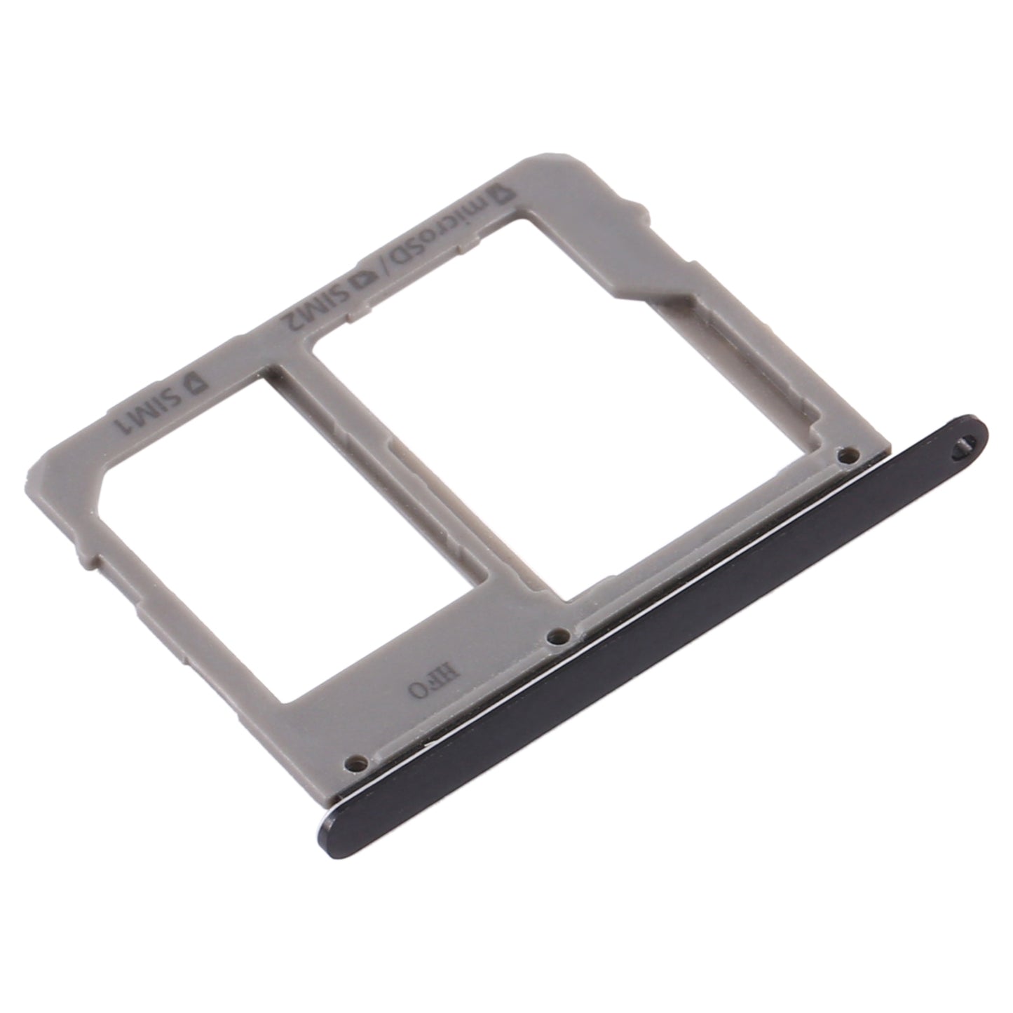For Samsung Galaxy A8 Star / A9 Star SM-G8850 SIM Card Tray + SIM Card Tray / Micro SD Card Tray (Black)