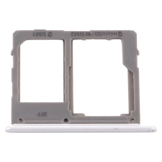 For Samsung Galaxy A8 Star / A9 Star SM-G8850 SIM Card Tray + SIM Card Tray / Micro SD Card Tray (Silver)