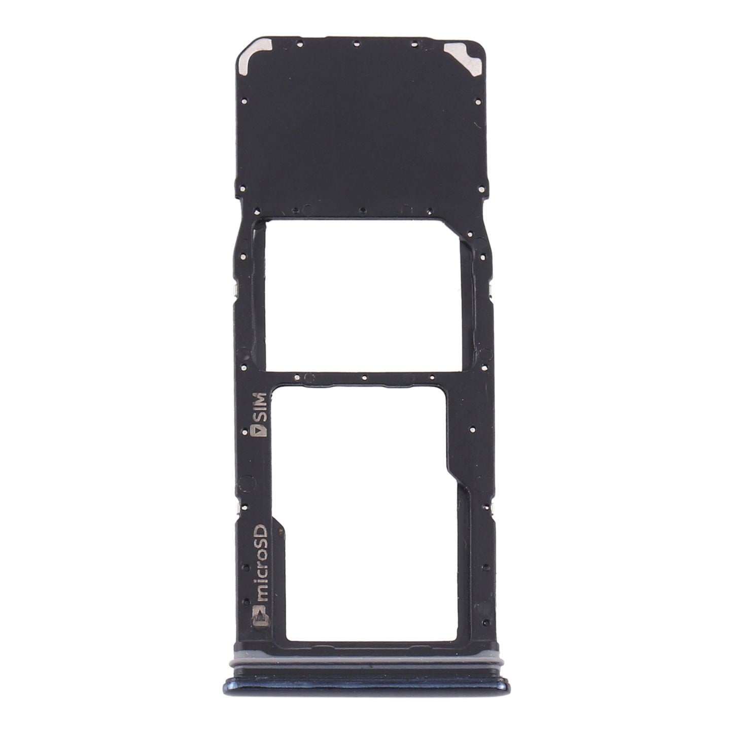 For Samsung Galaxy A9 (2018) SM-A920 SIM Card Tray + Micro SD Card Tray (Black)