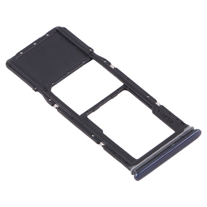 For Samsung Galaxy A9 (2018) SM-A920 SIM Card Tray + Micro SD Card Tray (Black)