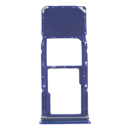 For Samsung Galaxy A9 (2018) SM-A920 SIM Card Tray + Micro SD Card Tray (Blue)