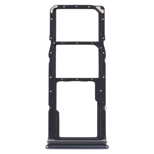 For Samsung Galaxy A9 (2018) SM-A920 SIM Card Tray + SIM Card Tray + Micro SD Card Tray (Black)