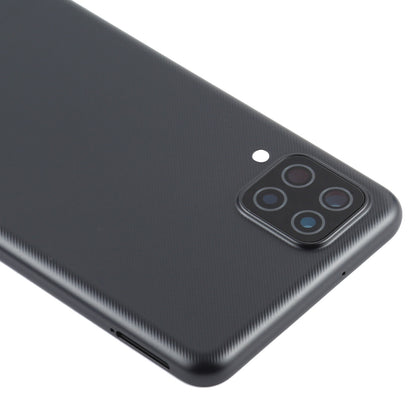 For Samsung Galaxy A12 Battery Back Cover (Black)