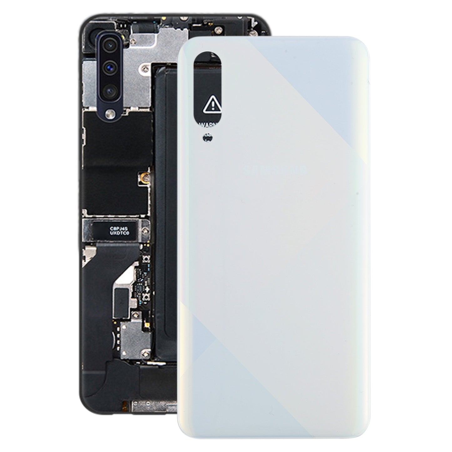 For Samsung Galaxy A50s SM-A507F Battery Back Cover (White)