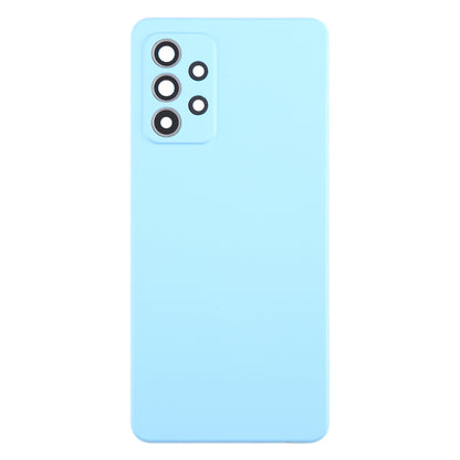 For Samsung Galaxy A52 5G / A52 4G Battery Back Cover with Camera Lens Frame(Blue)