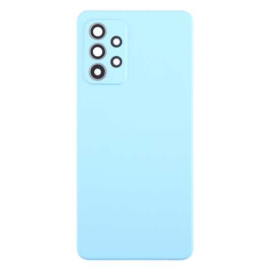 For Samsung Galaxy A52 5G / A52 4G Battery Back Cover with Camera Lens Frame(Blue)