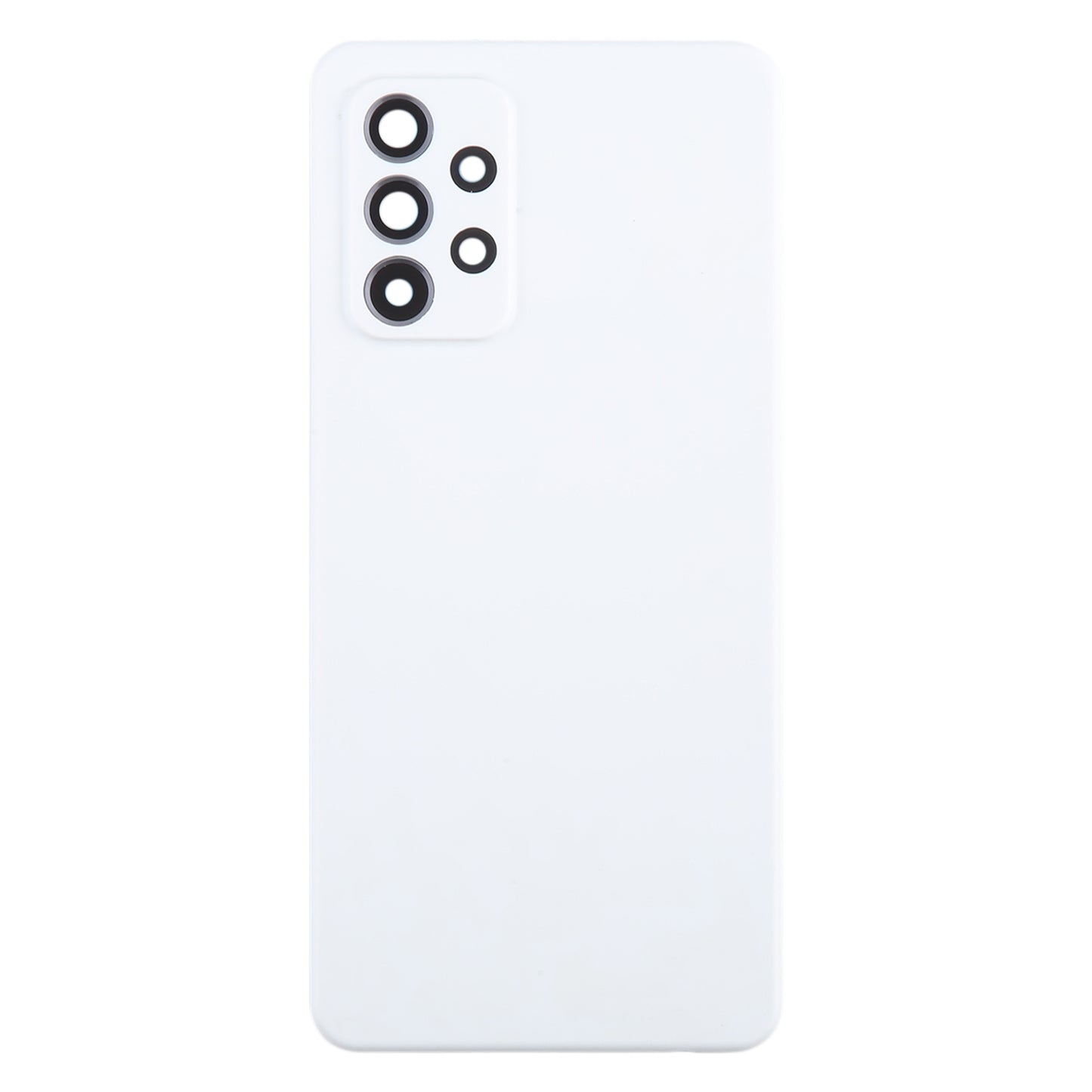 For Samsung Galaxy A52 5G / A52 4G Battery Back Cover with Camera Lens Frame(White)